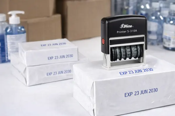 Round Company Stamp with Date